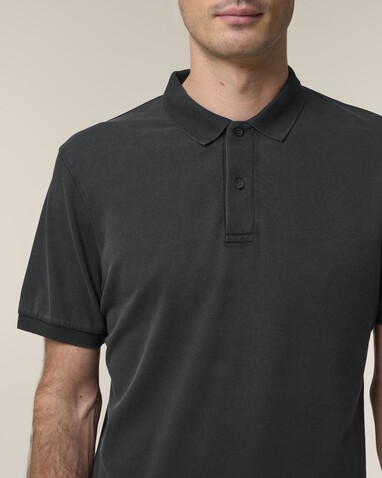 Coaster Vintage - Das Garment-Dyed Unisex-Polo - G. Dyed Black Rock - S bedrucken, Art.-Nr. STPU252C1401S Coaster Vintage - Das Garment-Dyed Unisex-Polo - G. Dyed Black Rock - S bedrucken, Art.-Nr. STPU252C1401S