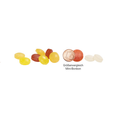 Papierdose Eco Mini, Mini Bonbons Fruchtmix bedrucken, Art.-Nr. 1190.00029