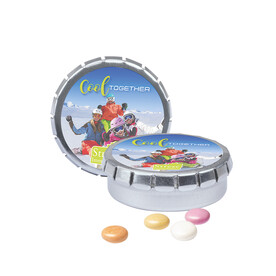 Quick Box, silber, Mentos Kaudragee Fruit bedrucken, Art.-Nr. 1012.00024