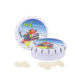 Quick Box, weiß, Mini Bonbons Japanische Minze bedrucken, Art.-Nr. 1012.00029