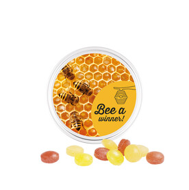 Midi Dose, weiß, Mini Bonbons Fruchtmix bedrucken, Art.-Nr. 1017.00019
