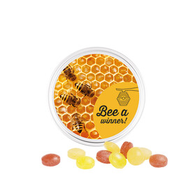 Midi Dose, weiß, Mini Bonbons Fruchtmix bedrucken, Art.-Nr. 1017.00019