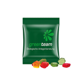 Minitüte,15 g, kompostierbare Folie weiß, Trolli Fruchtgummi Haus bedrucken, Art.-Nr. 1021.00207