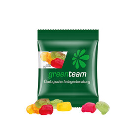 Minitüte,10 g, kompostierbare Folie transparent, Trolli Fruchtgummi Auto-Mischung bedrucken, Art.-Nr. 1021.00266 Minitüte,10 g, kompostierbare Folie transparent, Trolli Fruchtgummi Auto-Mischung bedrucken, Art.-Nr. 1021.00266