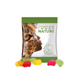 Minitüte,10 g, Folie weiß, Trolli Fruchtgummi Auto-Mischung bedrucken, Art.-Nr. 1021.00324 Minitüte,10 g, Folie weiß, Trolli Fruchtgummi Auto-Mischung bedrucken, Art.-Nr. 1021.00324
