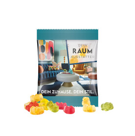 Minitüte,15 g, Folie transparent, Trolli Premium Bärchen, bedrucken, Art.-Nr. 1021.00390