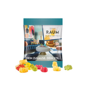 Minitüte,15 g, Folie transparent, Trolli Premium Bärchen, bedrucken, Art.-Nr. 1021.00390