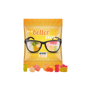 Minitüte, 7 g, Folie transparent, Basic Bärchen mini bedrucken, Art.-Nr. 1021.00391