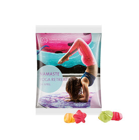 Maxitüte, Folie weiß, Trolli Fruchtgummi Sterne bedrucken, Art.-Nr. 1024.00006