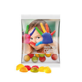 Maxitüte, Folie transparent, Trolli Fruchtgummi Fußbälle bedrucken, Art.-Nr. 1024.00024