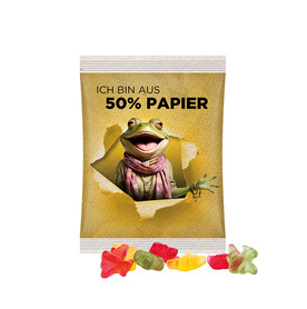 Maxitüte, Folie mit ca. 50% Papieranteil, weiß, Trolli Fruchtgummi Flugzeuge bedrucken, Art.-Nr. 1024.00057