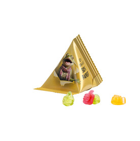 Fruchtgummi Tetraeder, Papierfolie weiß, Trolli Fruchtgummi Daumen bedrucken, Art.-Nr. 1027.00070 Fruchtgummi Tetraeder, Papierfolie weiß, Trolli Fruchtgummi Daumen bedrucken, Art.-Nr. 1027.00070
