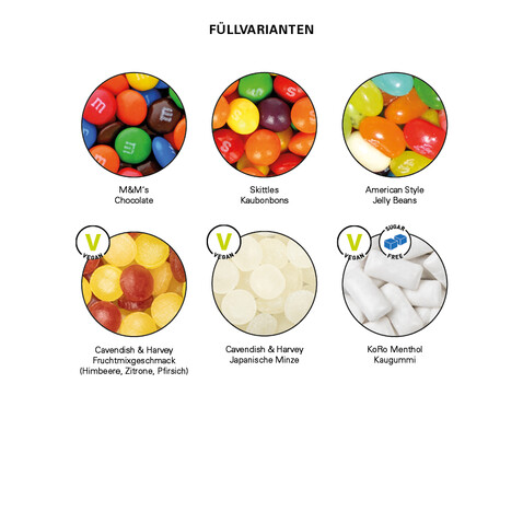 Slim Box Mini, Skittles Fruits Kaubonbons bedrucken, Art.-Nr. 1034.00005