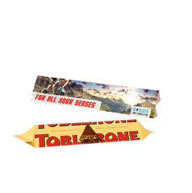 Werbedreieck Long, Toblerone Riegel 35 g bedrucken, Art.-Nr. 1058.00001