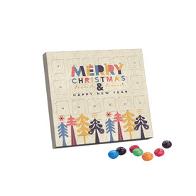 XS Adventskalender, Graspapier, M&amp;amp;M&amp;#039;s Crispy bedrucken, Art.-Nr. 1084.00014