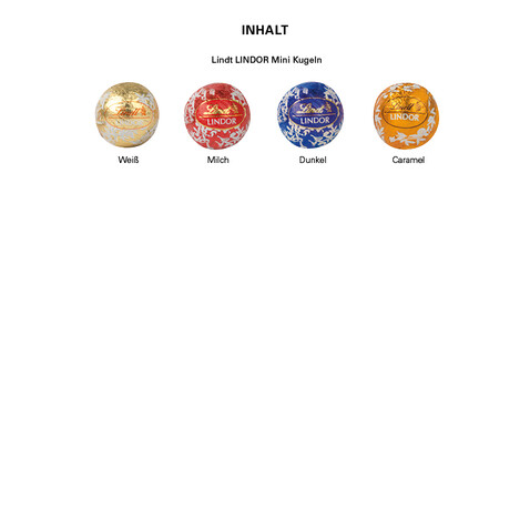 Minikugel Adventskalender ECO, Papierblister, LINDOR Lindt Mini Kugeln bedrucken, Art.-Nr. 1087.00002
