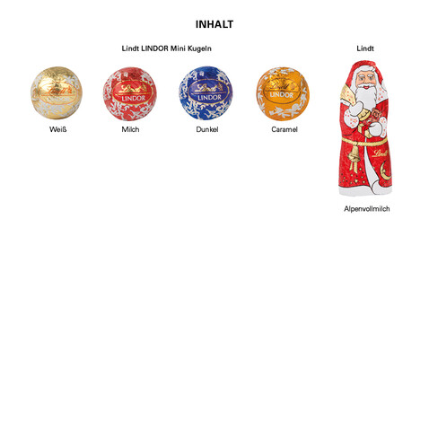 Adventskalender rund, Lindt Mischung bedrucken, Art.-Nr. 1088.00001