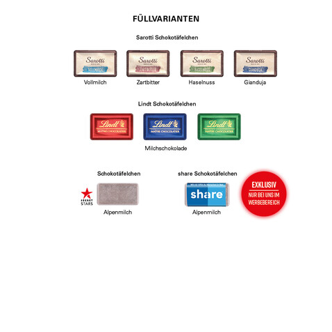 Adventskalender LKW, share Schokotäfelchen bedrucken, Art.-Nr. 1148.00008