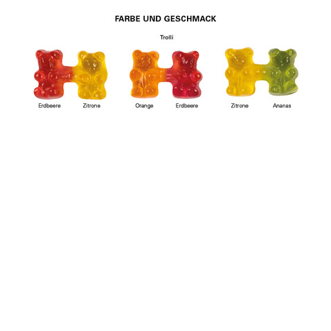 Trolli Team Gummibärchen Premium, Folie kompostierbaren transparent bedrucken, Art.-Nr. 1122.00002