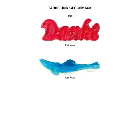 Trolli Fruchtgummi &quot;Danke&quot;, Folie weiß bedrucken, Art.-Nr. 1127.00003