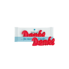 Trolli Fruchtgummi &amp;quot;Danke&amp;quot;, Folie transparent bedrucken, Art.-Nr. 1127.00004