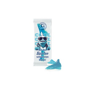 Trolli Fruchtgummi &amp;quot;Hai&amp;quot;, Folie transparent bedrucken, Art.-Nr. 1127.00009