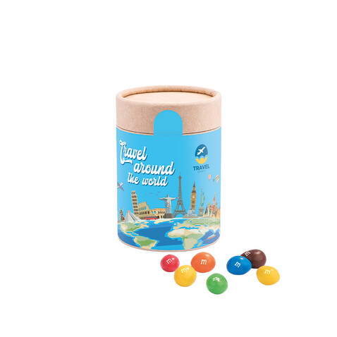 Papierdose Eco Maxi, M&amp;M´s Peanuts bedrucken, Art.-Nr. 1180.00014