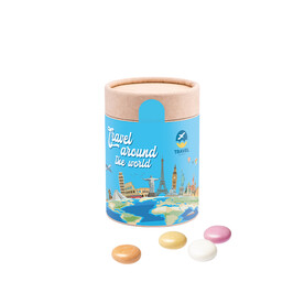 Papierdose Eco Maxi, Mentos Kaudragee Fruit bedrucken, Art.-Nr. 1180.00016