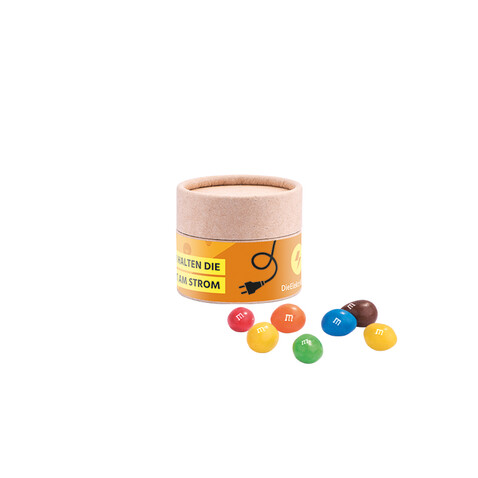 Papierdose Eco Mini, M&amp;M´s Peanuts bedrucken, Art.-Nr. 1190.00010