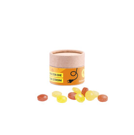Papierdose Eco Mini, Mini Bonbons Fruchtmix bedrucken, Art.-Nr. 1190.00029