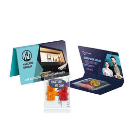 Express Werbekarte, Trolli Team Gummibärchen in Standardgestaltung bedrucken, Art.-Nr. 1191.00004