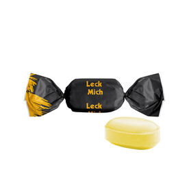 Zitronen mit Vitamin C Bonbon im weißen, kompostierbaren Wickler bedrucken, Art.-Nr. 1207.00003