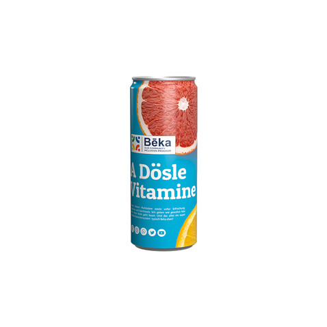 Getränkedose 250ml Isodrink Light, Sleeve-Folie transparent bedrucken, Art.-Nr. 1218.00006