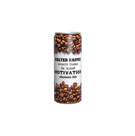 Getränkedose 250ml Eiskaffee, Sleeve-Folie transparent bedrucken, Art.-Nr. 1218.00007 Getränkedose 250ml Eiskaffee, Sleeve-Folie transparent bedrucken, Art.-Nr. 1218.00007