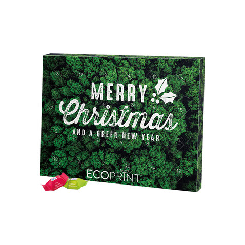 Adventskalender Eco XL, Papierblister, Ritter SPORT Schokowürfel bedrucken, Art.-Nr. 1241.00001