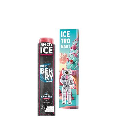 Long Box, Shot Ice - Blue Berry Mint 10,5% vol bedrucken, Art.-Nr. 1258.00006