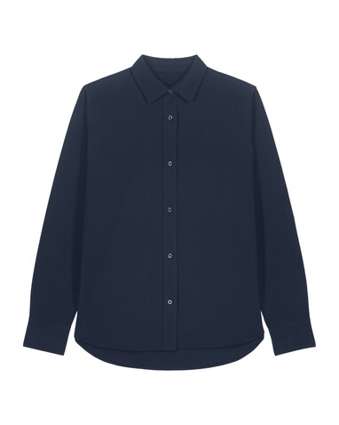 Stella Oxford Shirt - Das Damen-Oxfordhemd - French Navy - XXL bedrucken, Art.-Nr. STWW971C7272X