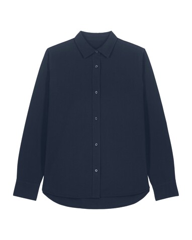 Stella Oxford Shirt - French Navy - XXL bedrucken, Art.-Nr. STWW971C7272X