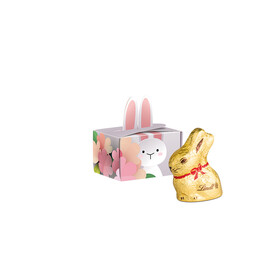 Geschenkbox Mini Hasenohren, Lindt Osterhase bedrucken, Art.-Nr. 1271.00001