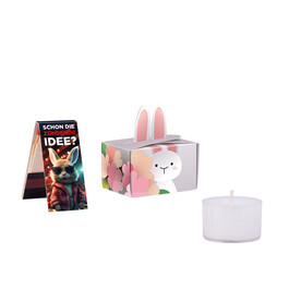 Geschenkbox Mini Hasenohren, Teelicht bedrucken, Art.-Nr. 1271.00004