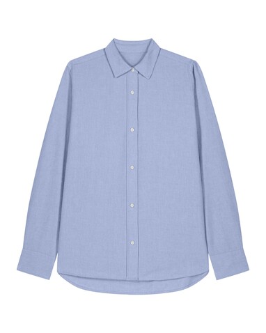 Stella Oxford Shirt - Das Damen-Oxfordhemd - Blue Oxford - M bedrucken, Art.-Nr. STWW971C3631M Stella Oxford Shirt - Das Damen-Oxfordhemd - Blue Oxford - M bedrucken, Art.-Nr. STWW971C3631M