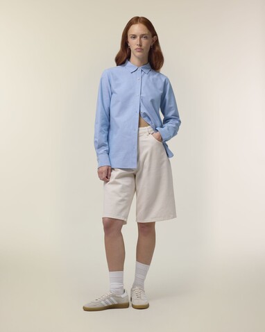Stella Oxford Shirt - Das Damen-Oxfordhemd - Blue Oxford - M bedrucken, Art.-Nr. STWW971C3631M Stella Oxford Shirt - Das Damen-Oxfordhemd - Blue Oxford - M bedrucken, Art.-Nr. STWW971C3631M