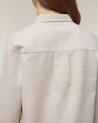 Stella Oxford Shirt - Das Damen-Oxfordhemd - Beige Oxford - M bedrucken, Art.-Nr. STWW971C3621M