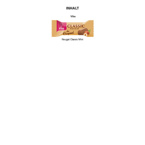 Werbequader small, Viba Classic Nougat Mini bedrucken, Art.-Nr. 1276.00001