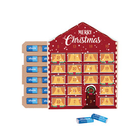 Täfelchen Adventskalender Haus ECO, share Napolitain bedrucken, Art.-Nr. 1277.00004