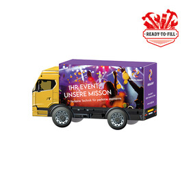 3D-Präsent LKW, ready to fill bedrucken, Art.-Nr. 1297.00003