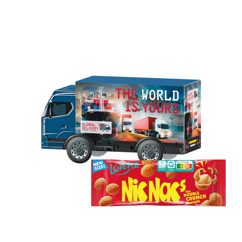 3D-Präsent LKW, Lorenz Nic Nac&#039;s Erdnüsse bedrucken, Art.-Nr. 1297.00004