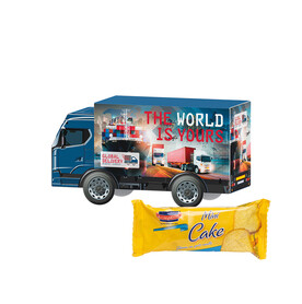 3D-Präsent LKW, KuchenMeister Rührkuchen bedrucken, Art.-Nr. 1297.00005