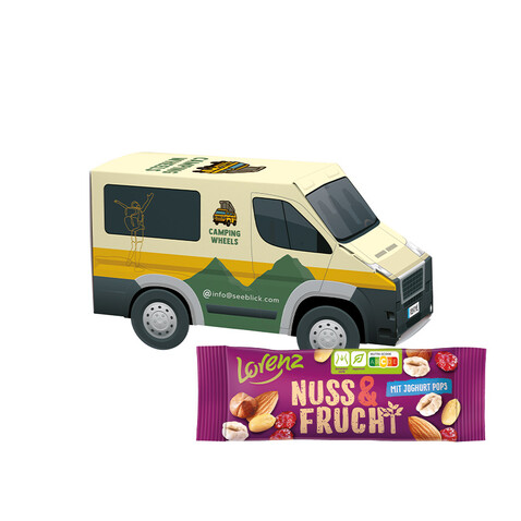 3D-Präsent Transporter, Lorenz Nuss &amp; Frucht bedrucken, Art.-Nr. 1297.00016