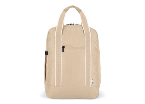 InSideOut R-PET backpack Koli - Ecru bedrucken, Art.-Nr. LT57101-N0054